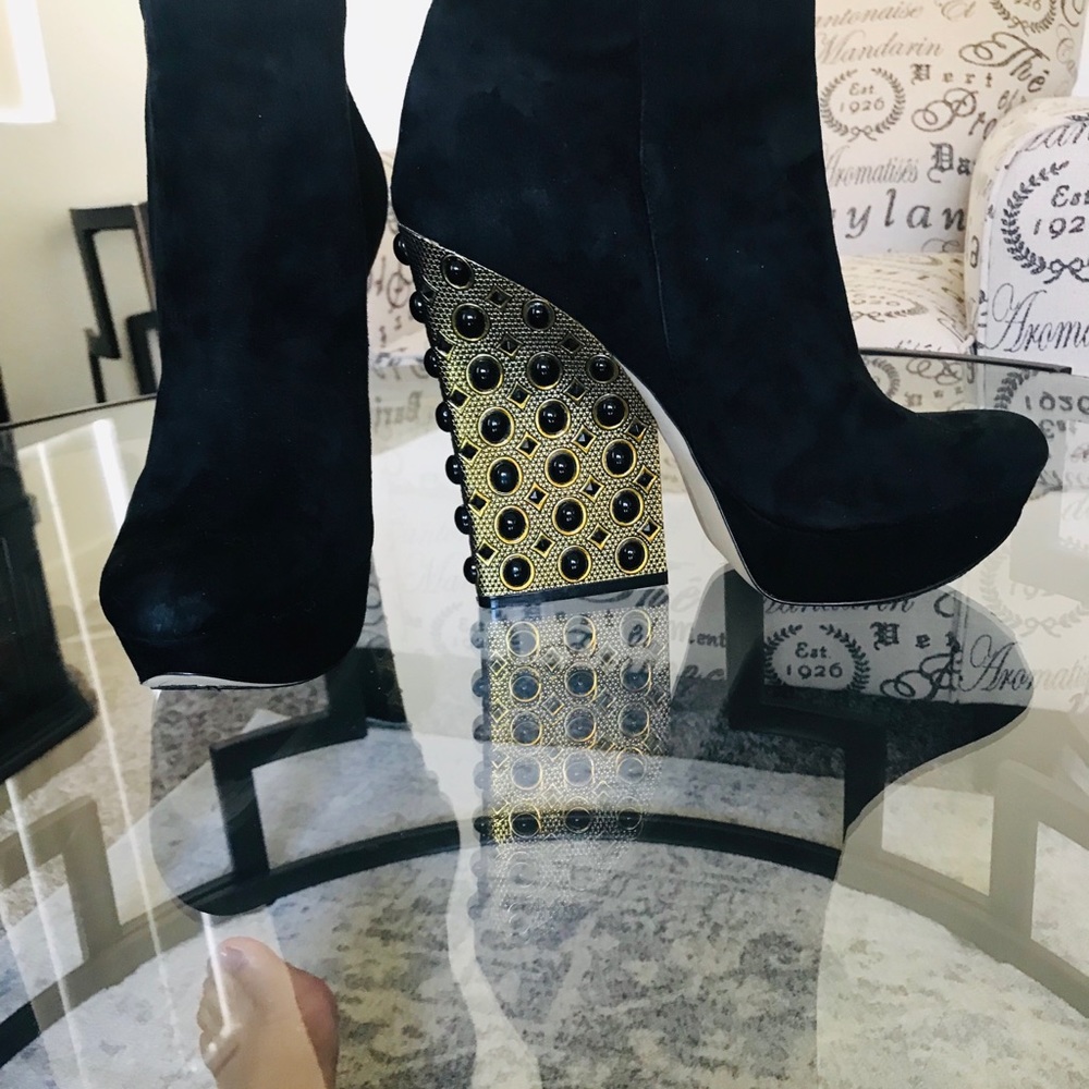 Bejeweled Ankle Booties